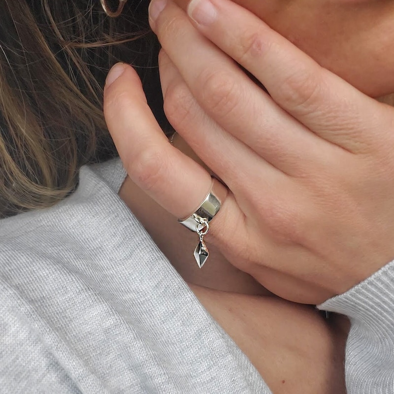 Dangle Charm Ring - Etsy