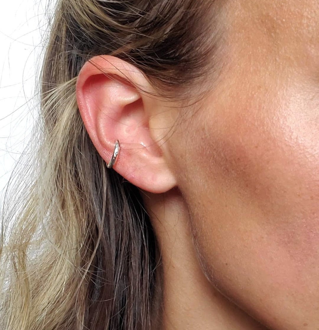 Ear Cuff, Pierce-less Earring, Sterling Silver, Adjustable Ear Cuff ...