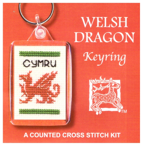 Wee Scottie Dug Dog Counted Cross Stitch Keyring Set