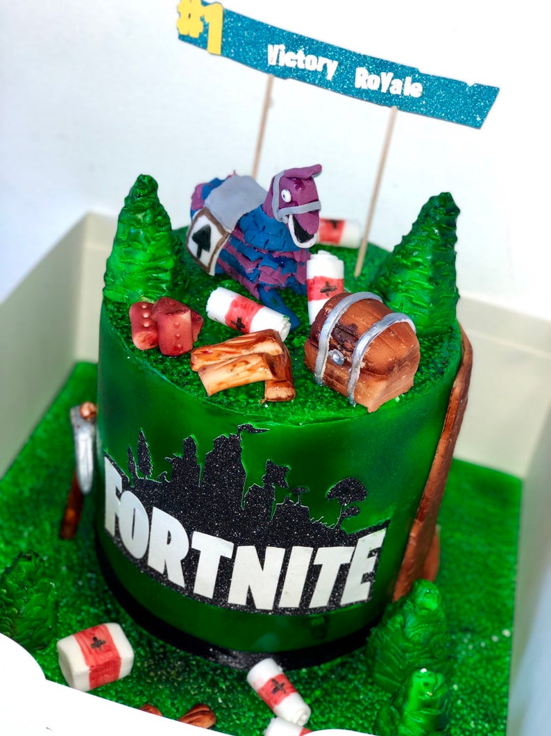 image 0 - birthday cake fortnite llama cake