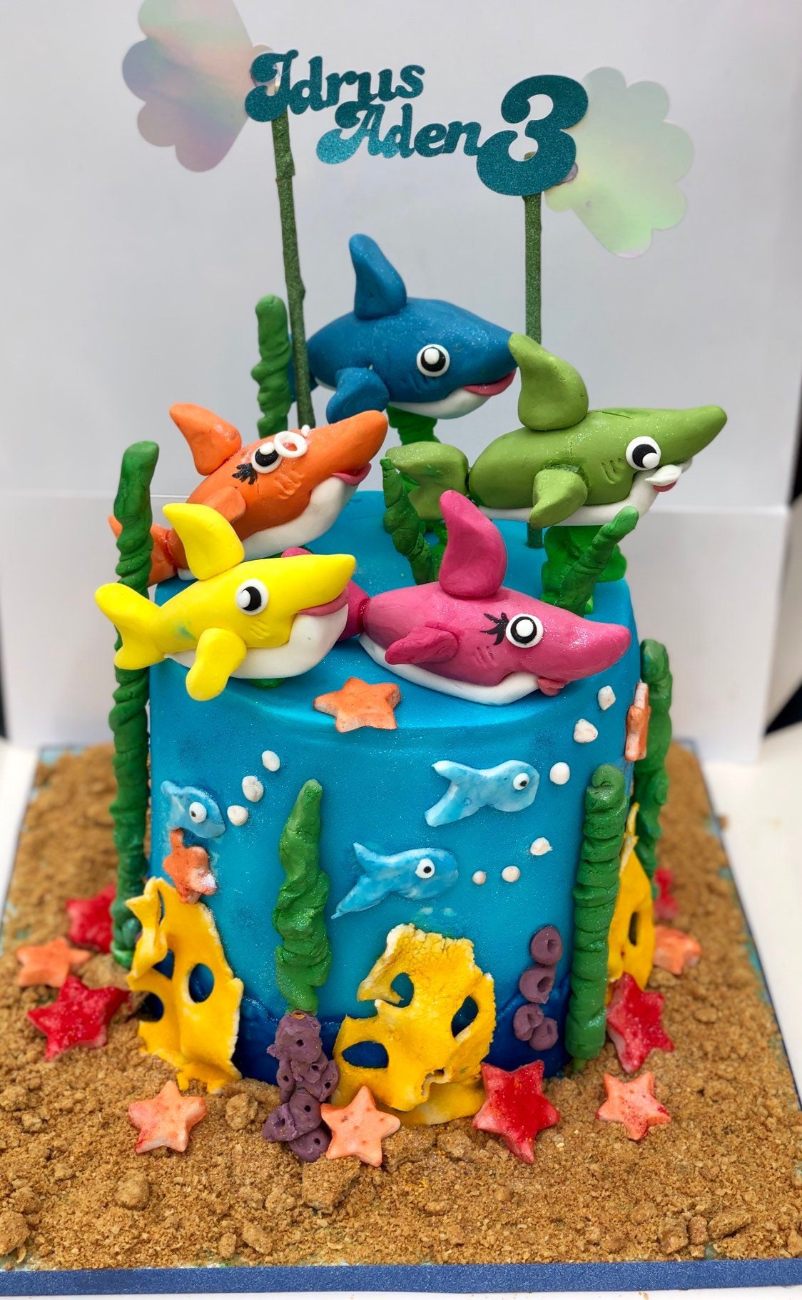 Baby Shark Cake Topper Etsy