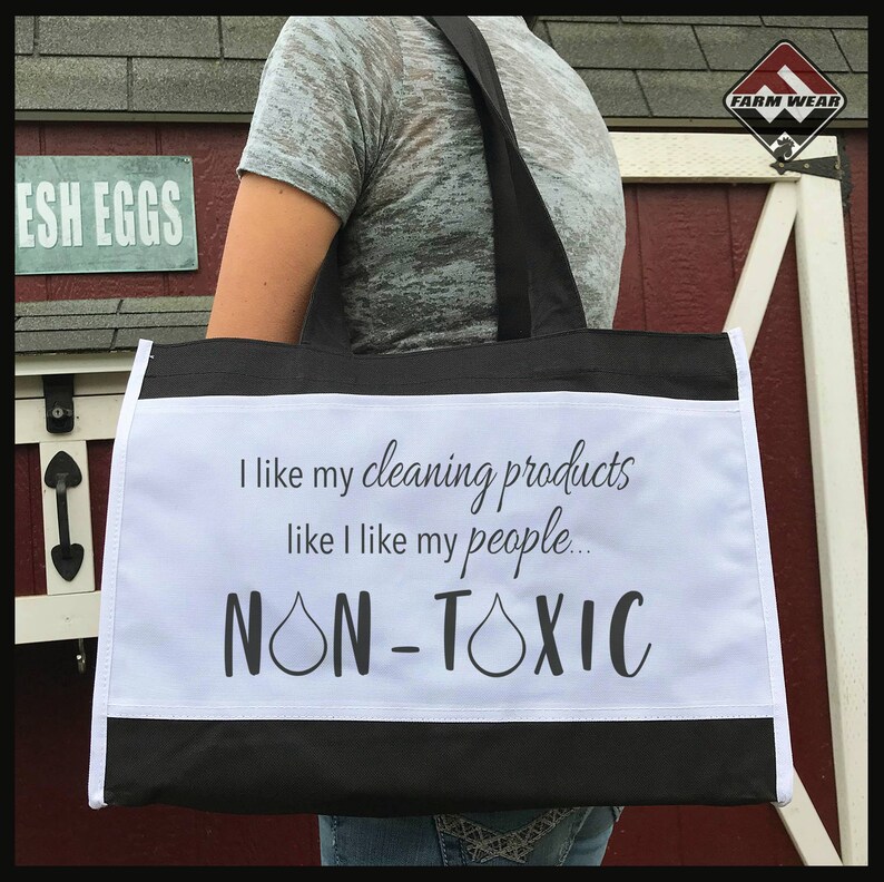 I like My Cleaning Products Like I Like My People Non Toxic Crunchy Granola Market Bag
