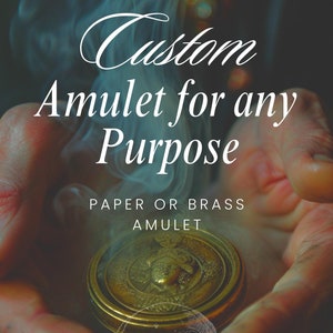 Custom Amulet Creation - Talisman - Love Money Success - Handmade crafted amulet