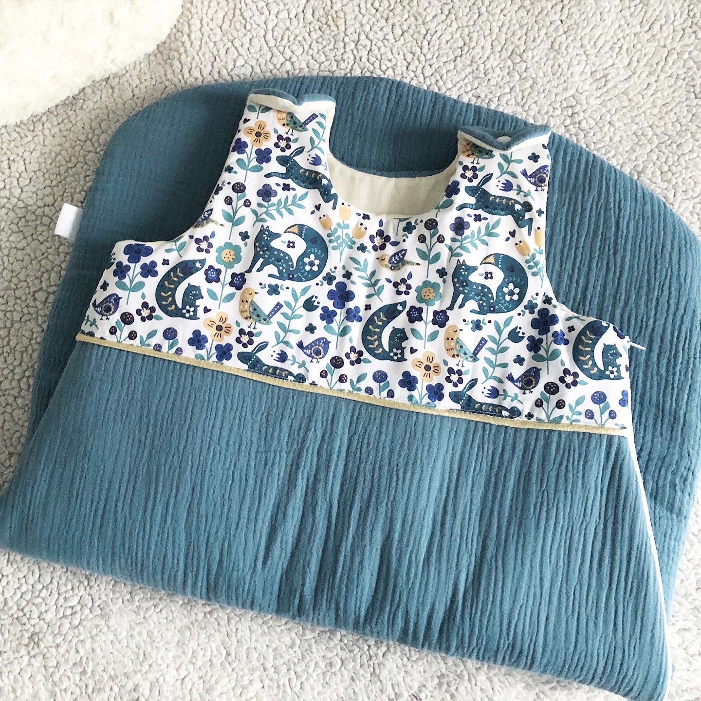 Gigoteuse Bebe Tissus à Personnaliser en Gaze de Coton