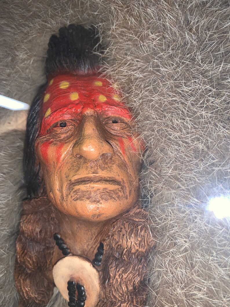 Native American Shadow Box With Furs - Etsy