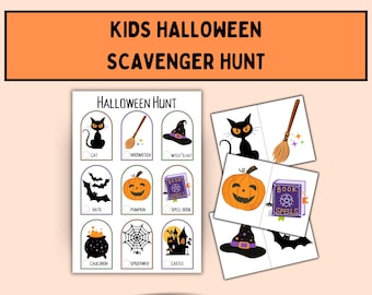 Halloween Scavenger Hunt for Kids - Kids Halloween Games printable activity