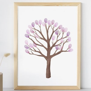 Teacher Appreciation Gift -Fingerprint Tree Gift Printable - Gift for teacher - End of Year printable -