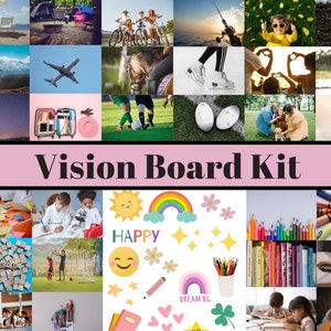 Kit de tablero de visión para niños - Imprimible - Afirmaciones positivas para niños