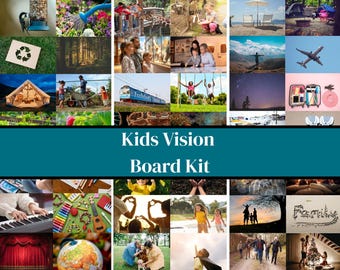 Kit Vision Board per bambini - Stampabile - Affermazioni positive per bambini