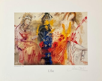 Salvador Dalì - L'Etè - Lithographie 40x33 cm, mit Blindstempel, limitierte Auflage