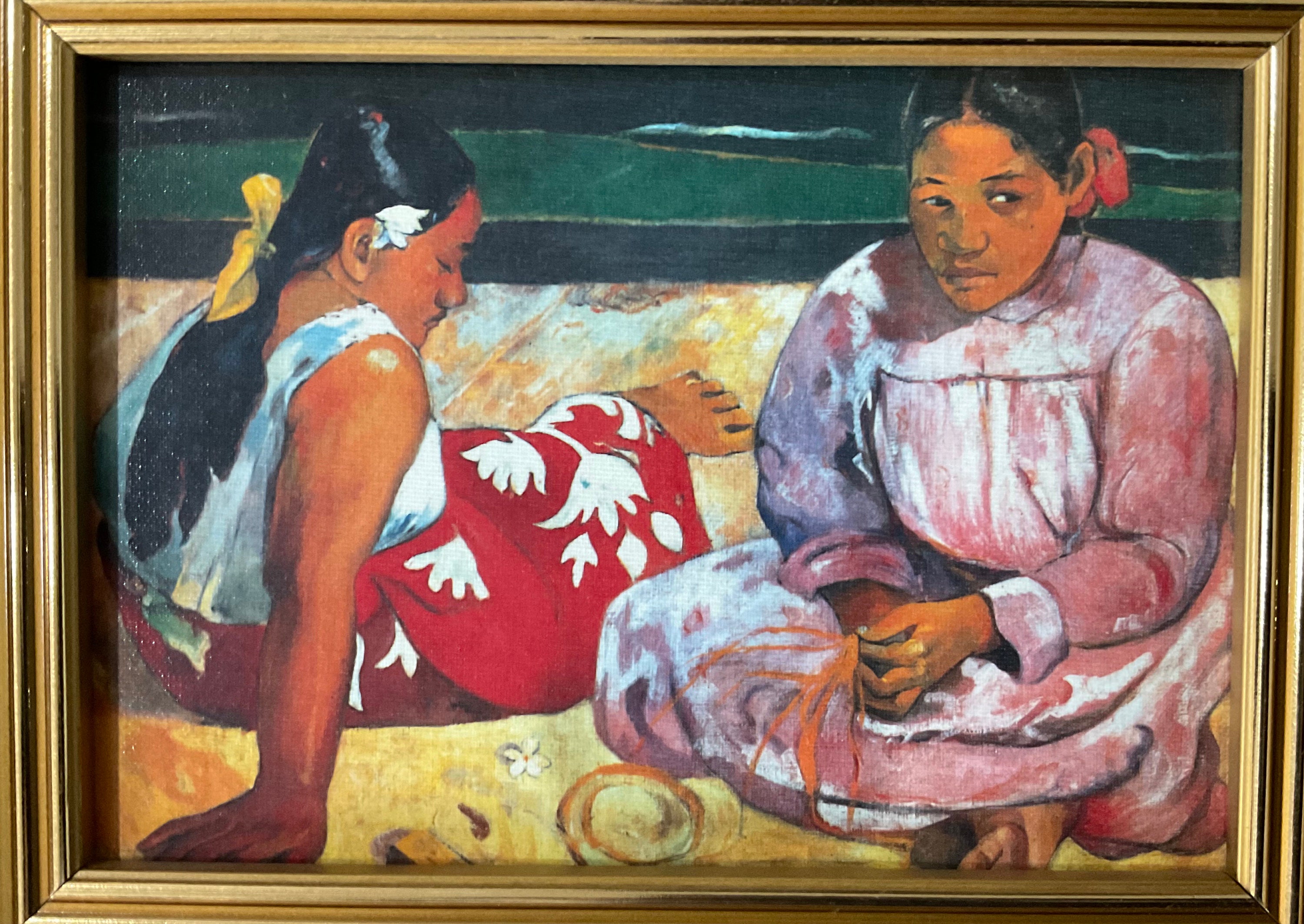 Paul Gauguin - Women in Tahiti - 26x21 Cm With Frame - Etsy