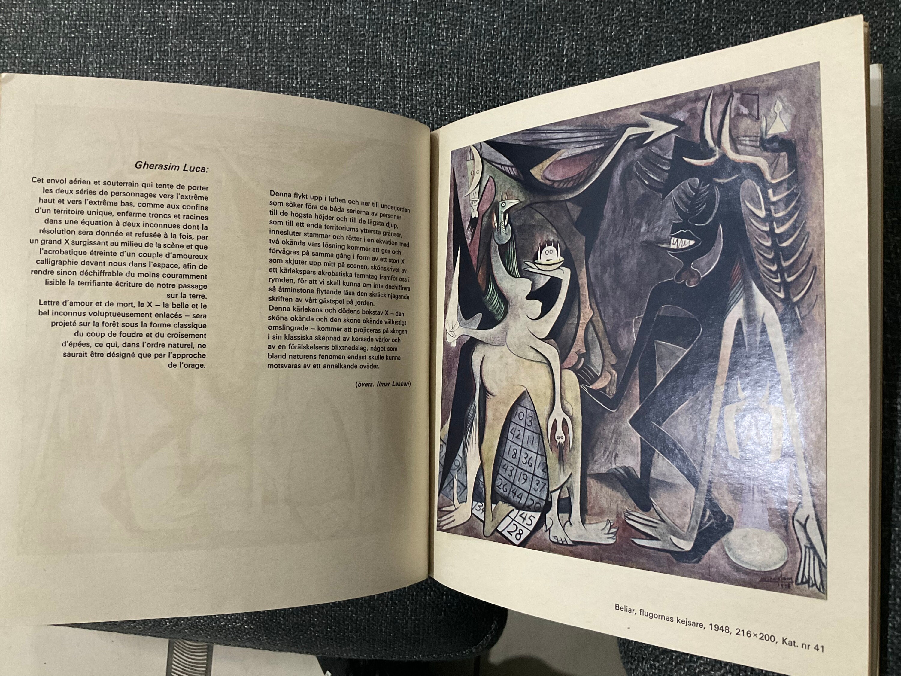 ウィフレッド・ラム作品集 Wilfredo Lam - 1967 Art Book, With