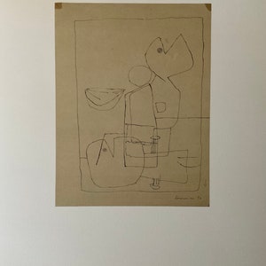 Guillaume Corneille “Dessin” lithograph cm 52x37 limited edition