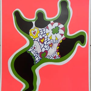 Niki de Saint Phalle - Leaping Nana - Offset lithograph cm 70x50, limited edition