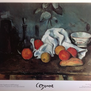 Paul Cezanne - Fruit - Rare poster cm 70x60