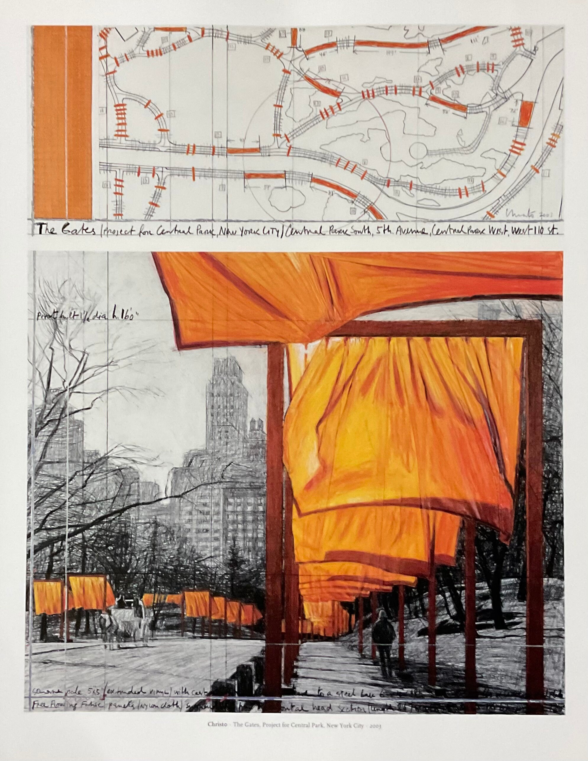 Christo - the Gates, Project for Central Park, New York 2003