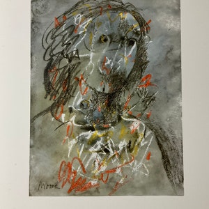 Henry Moore - Head of Alice - lithograph cm 52x37 - limited edition, with certificate