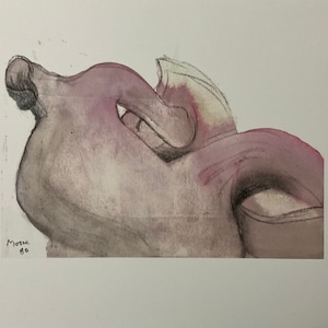 Henry Moore - Reclining form - Lithograph cm 52x37 with certificate