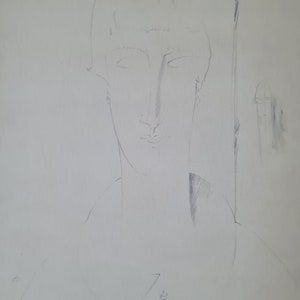 Amedeo Modigliani - Study of a woman - Lithograph 52x37 cm limited edition, with certificate