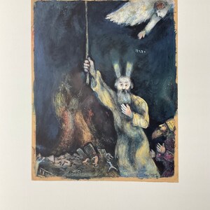 Marc Chagall - Moise repand les Tenebres - litografía edición limitada 52x37 cm con certificado