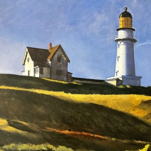 Affiche French Unicorn - Lighthouse Hill Edward Hopper - Poster Qualité Premium Fabriqué En France
