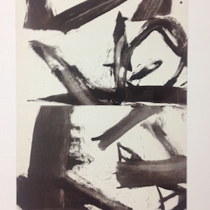 Willem De Kooning - &quot;Black and white&quot; - lithograph cm 52x37, limited edition, with certificate