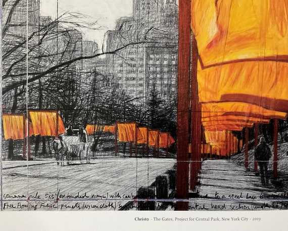 Christo - the Gates, Project for Central Park, New York 2003
