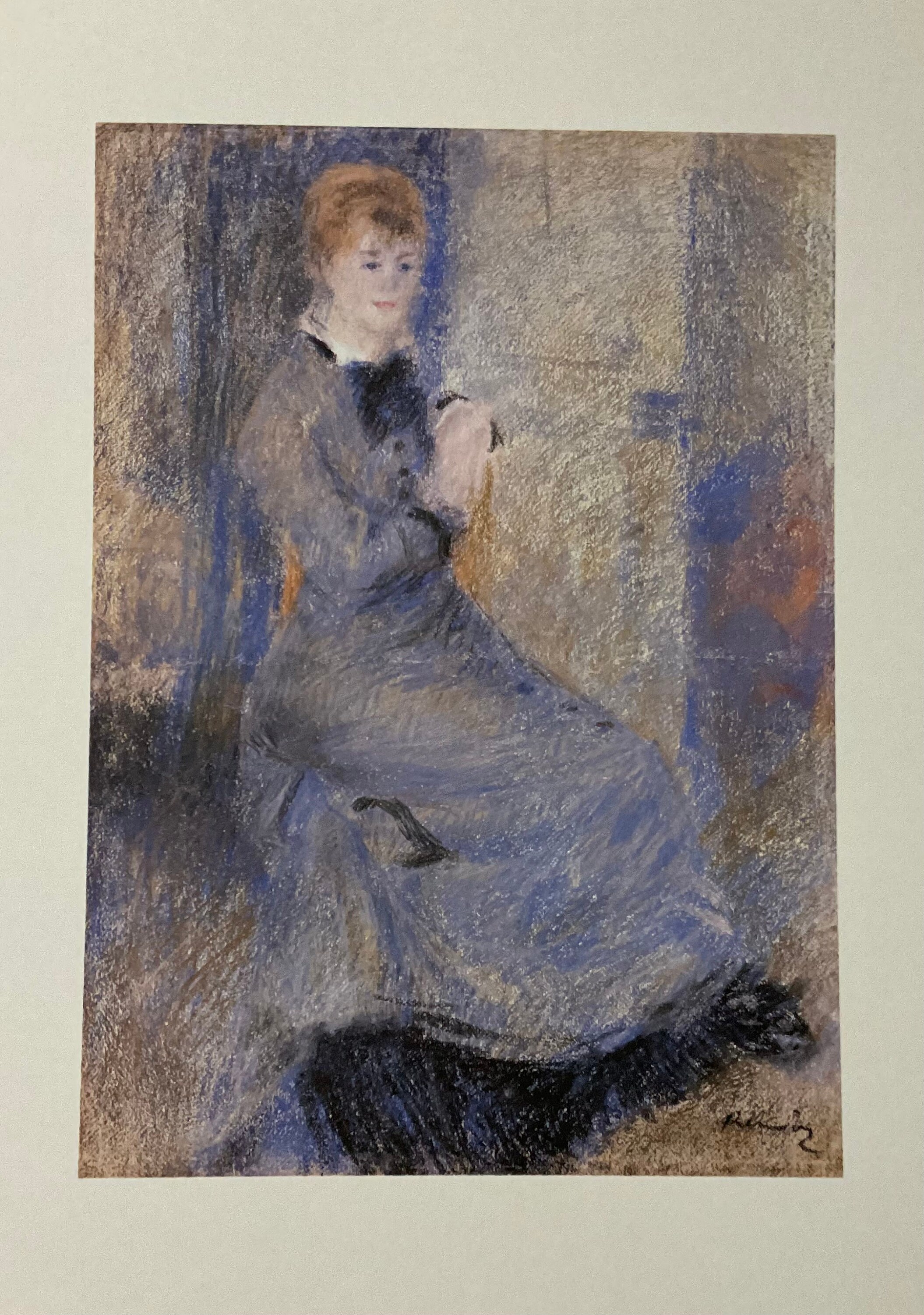 Auguste Renoir - A Parisian or Young Woman in a Blue Dress