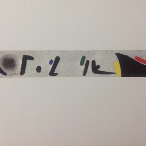 Joan Mirò - limited edition lithograph, cm 52x37 with certificate