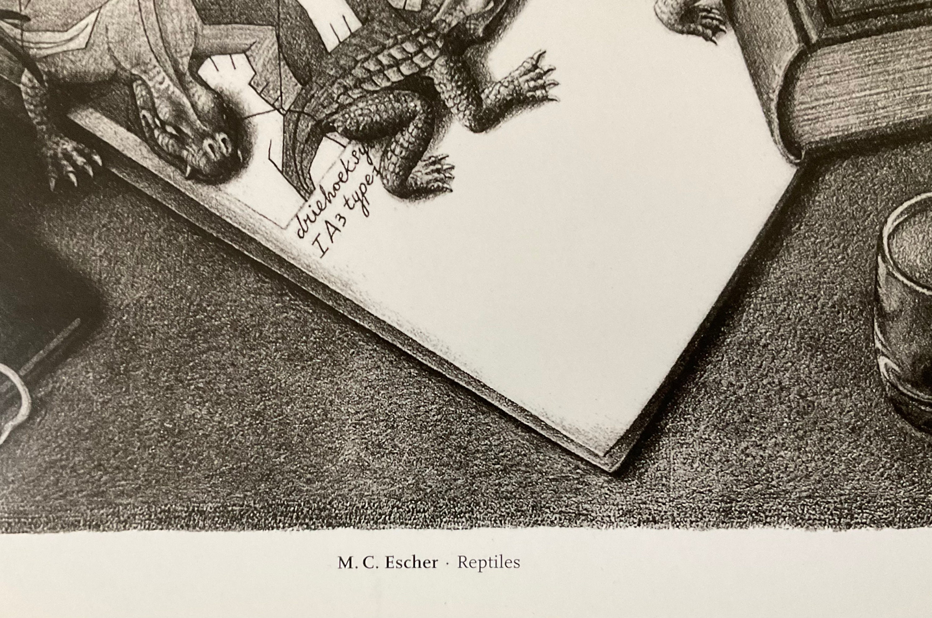 M.C. Escher - Reptiles - Limited Edition Offset Lithograph