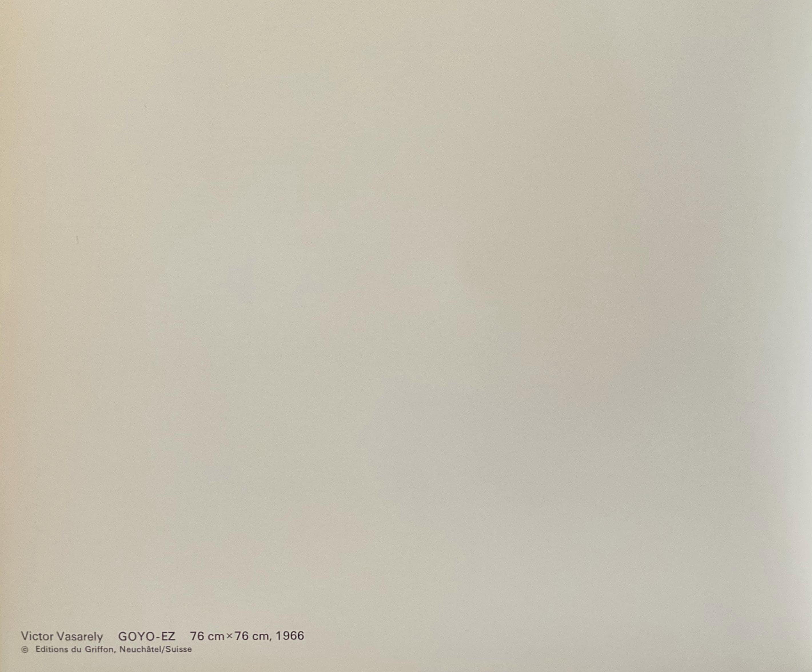 ヴィクトル・ヴァザルリ - 1975年の限定版シルクスクリーン、27x27 cm