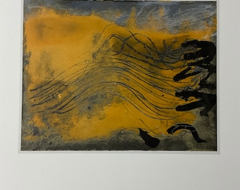 Antoni Tapies “Odulacions” Lithograph limited edition 52x37 cm with certificate