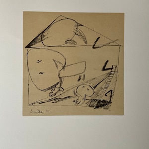 Guillaume Corneille “Le soleil dans la maison” lithograph limited edition 52x37 cm