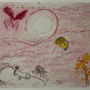 Marc Chagall - Limited edition lithograph, with certificate cm 52x37