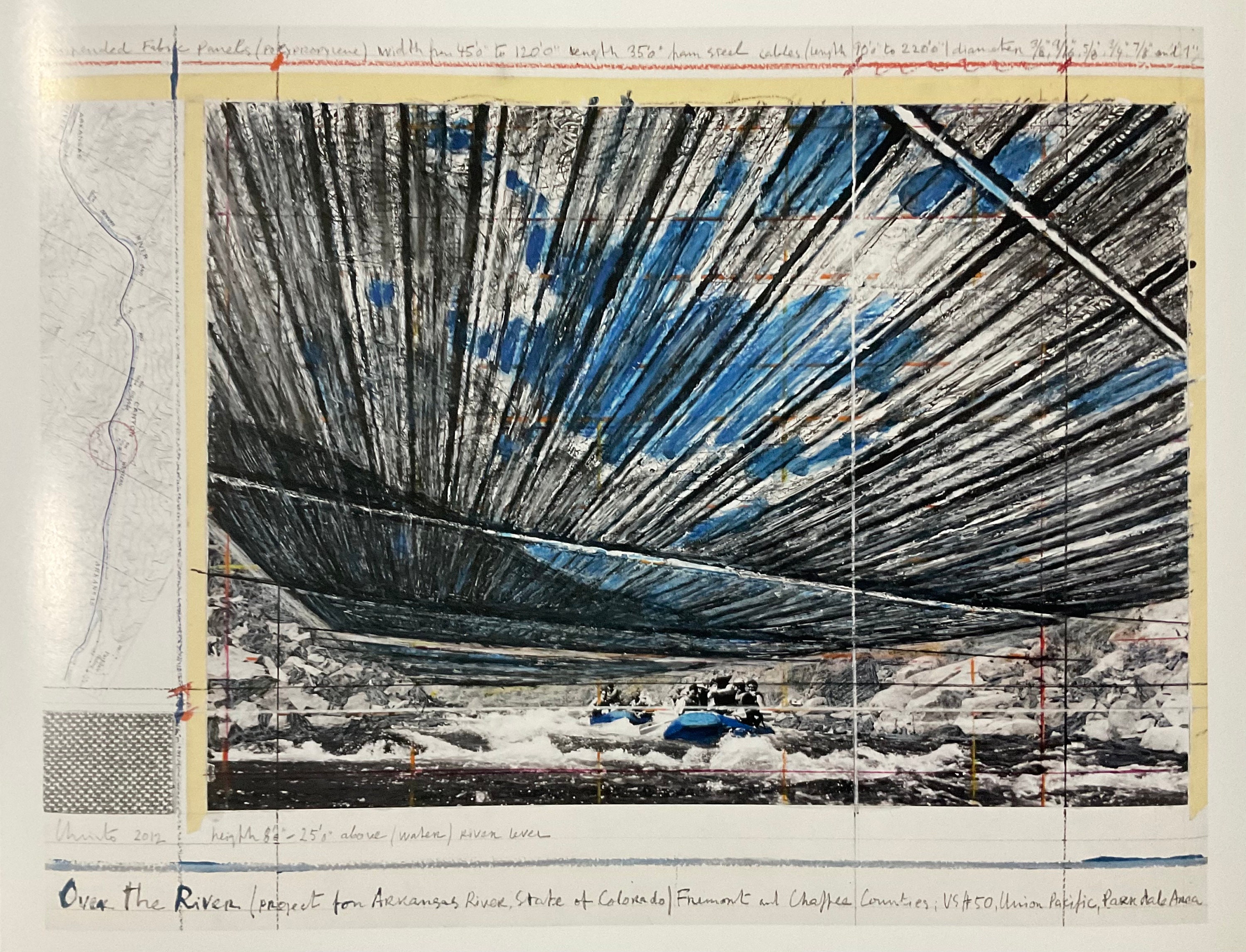 Christo - Over the river, Arkansas, Colorado - Offset lithograph cm 33x25 limited edition Taschen