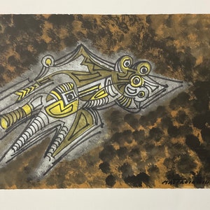 Umberto Mastroianni - The forgetful sorceress - Rare limited edition lithograph 52x37 cm
