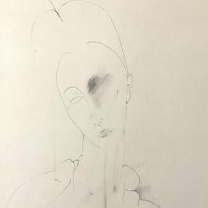 Amedeo Modigliani - Lunia - Lithograph cm 52x37 limited edition, with certificate