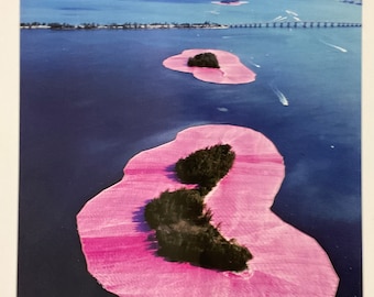 Christo - Surrounded islands - Taschen limited edition lithograph 36x28 cm