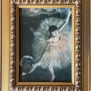 Edgar Degas - Fin d&#39;arabesque - 26x21 cm with frame