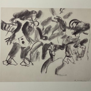 Willem De Kooning - Untitled - Lithograph 52x37 cm limited edition, with certificate