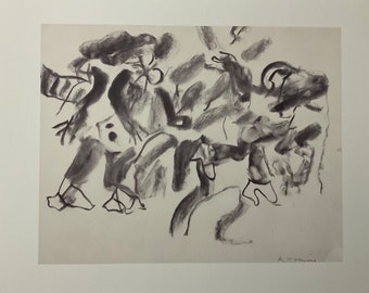 Willem De Kooning - Ohne Titel - Lithographie cm 52x37 limitierte Auflage, mit Zertifikat