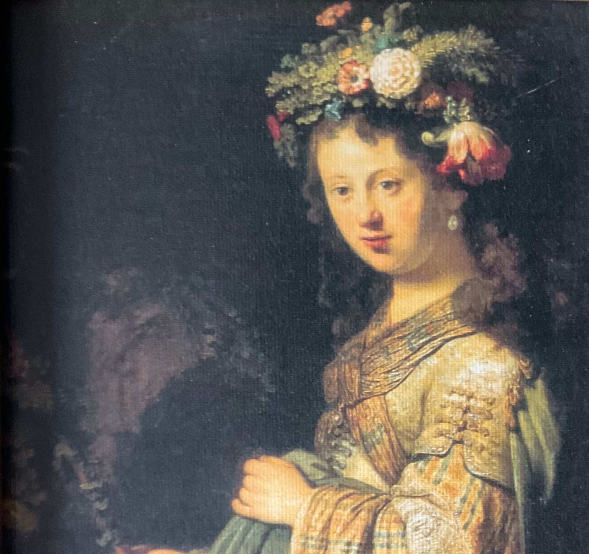 レンブラント – フローラとしてのサスキアの肖像 – キャンバスに