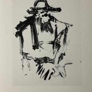 Willem De Kooning - Man - Limited edition lithograph cm 52x37, with certificate