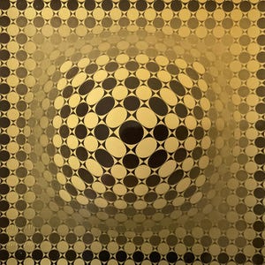 Victor Vasarely - VEGA-JG - silkscreen with Foundation stamp, limited edition 1971, 27x27 cm