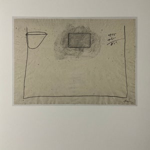 Antoni Tapies - “Addition” lithograph 52x37 cm limited edition with certificate