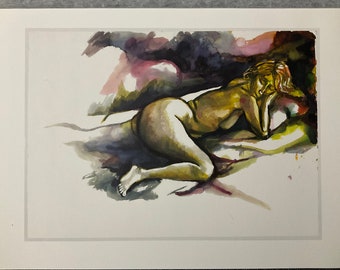 Renato Guttuso - Sleeping figure - lithograph 52x37 cm, limited edition and with certificate