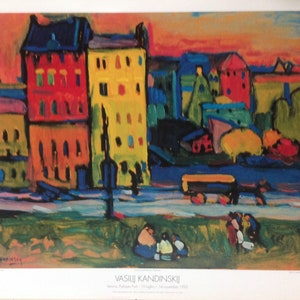 Vasily Kandinsky - rare lithographic poster of 1993, cm 80x70