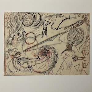 Marc Chagall - The Song of Songs I - Limited edition lithograph cm 52x37, with certificate