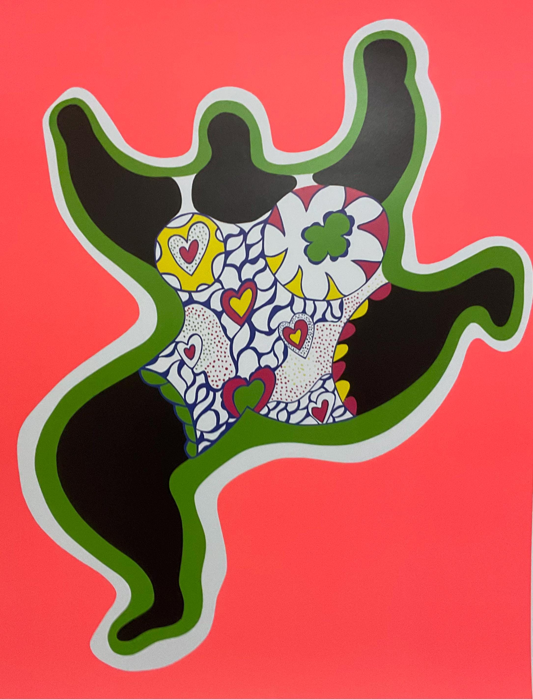 【一点物アートSALE】Pray to nature【S2号】 Niki De Saint Phalle - Leaping Nana - Offset Lithograph Cm 70x50