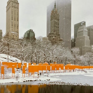 Christo - The Gates, Central Park, New York - Taschen limited edition lithograph 33x25 cm